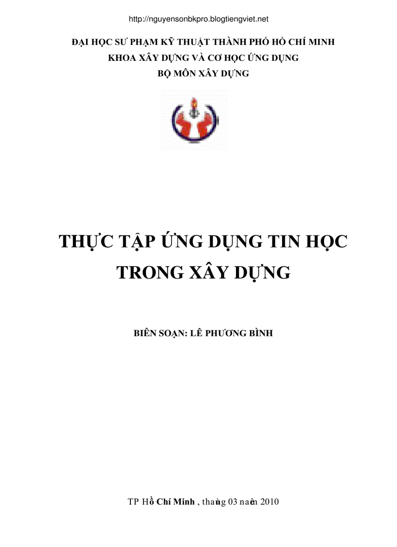 Thực tập ứng dụng tin học trong xây dựng