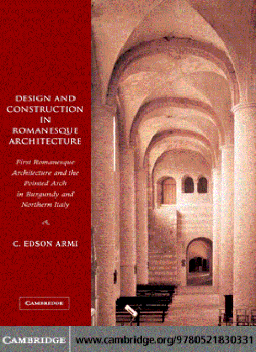 Design and Construction in Romanesque Architecture