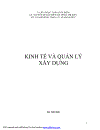 Kinh Tế và Quản Lý Xây Dựng