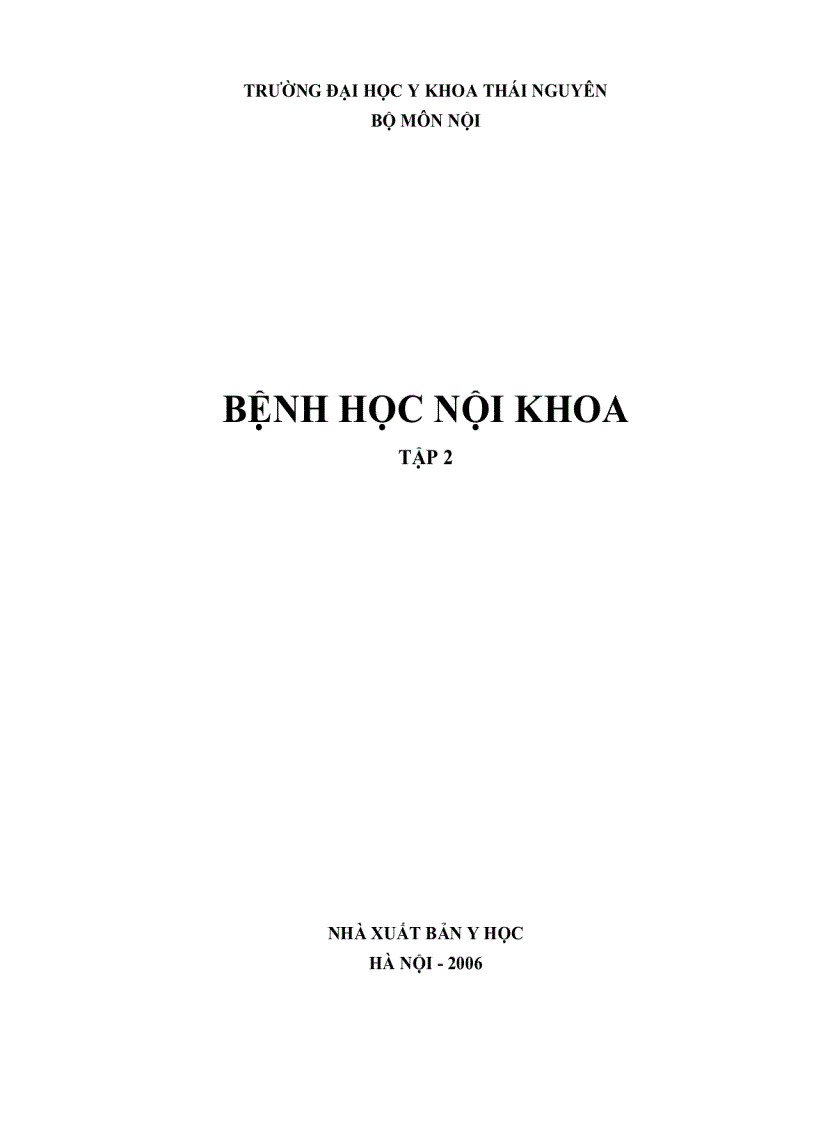 Bệnh học nội khoa 2