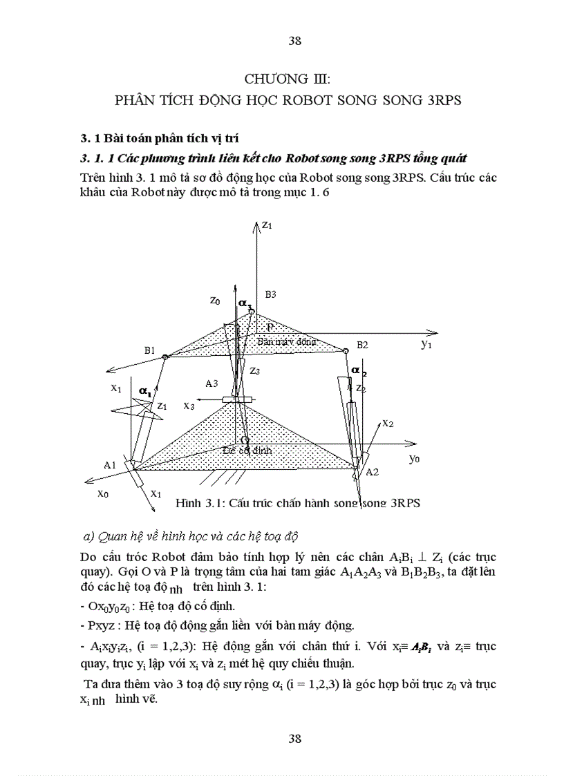 Phân tích động học Robot song song 3RPS