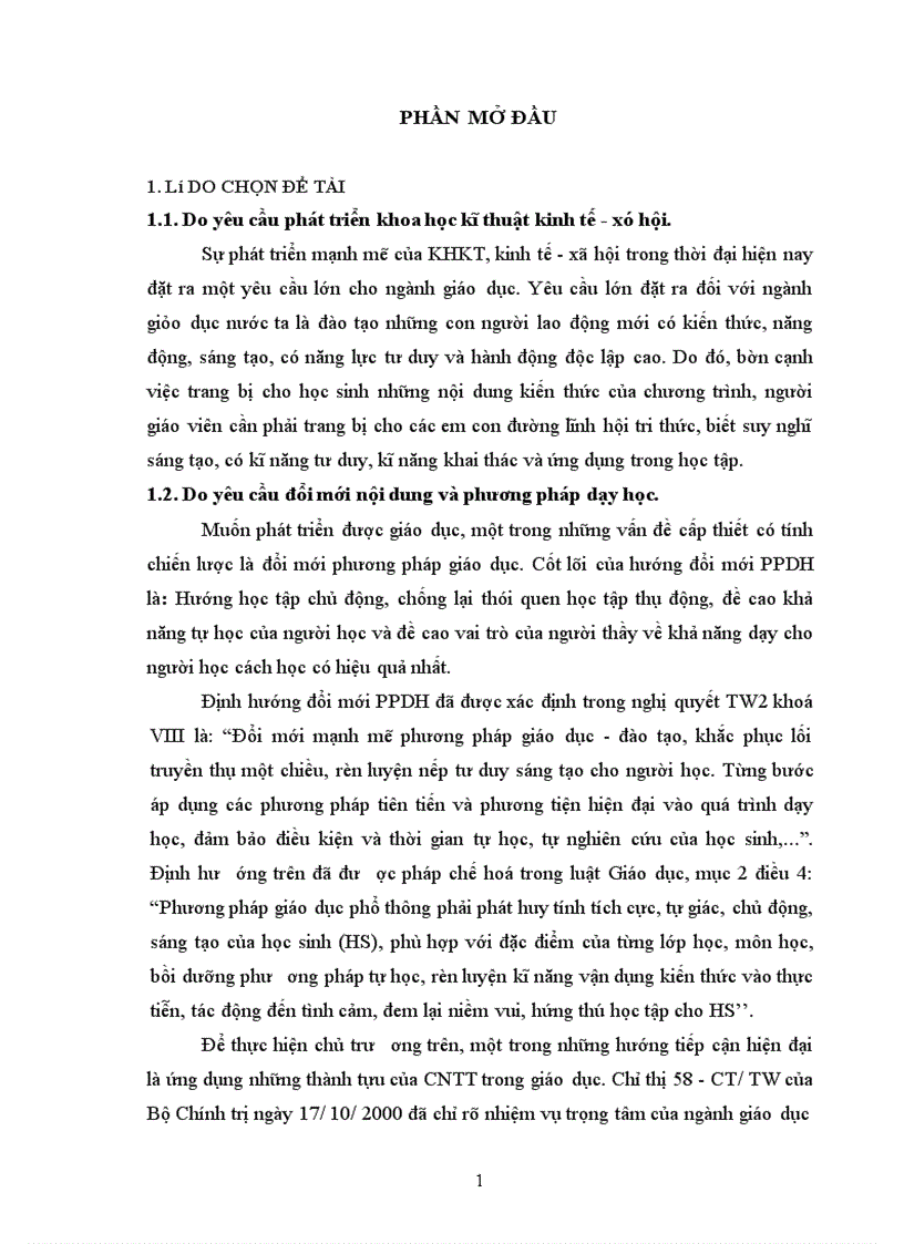 Xây dựng và sử dụng bài giảng điện tử chương III IV V phần Di truyền học Sinh học lớp 12 theo hướng tích hợp truyền thông đa phương tiện 1