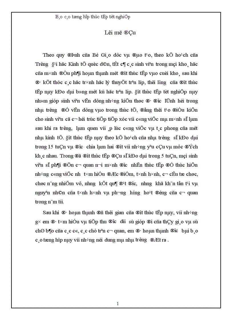 Báo cáo tổng hợp kết quả hoạt động năm 2002 và phương hướng hoạt động năm 2003 của vụ chính sách