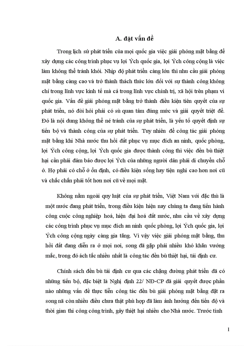 Tìm hiểu chính sách đền bù thiệt hại tái định cư khi Nhà nước thu hồi đất trong thời gian qua ở Việt Nam 1