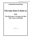 Vấn đề thu hút và sử dụng vốn ODA thực trạng và giải pháp