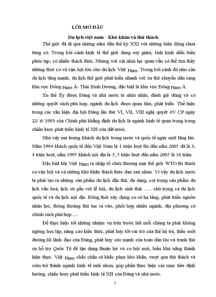 Hệ thống sản phẩm của công ty du lịch Vạn Xuân 1