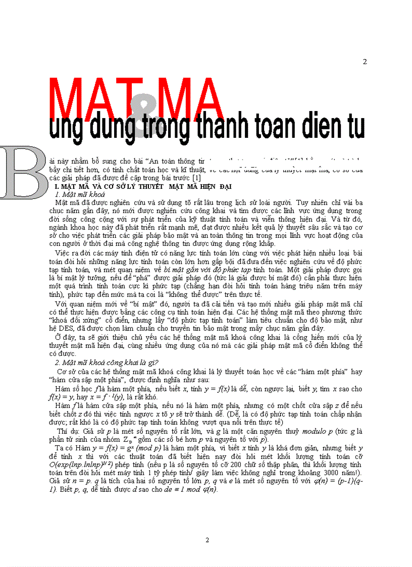 matma và ứng dụng thanh toán điện tử