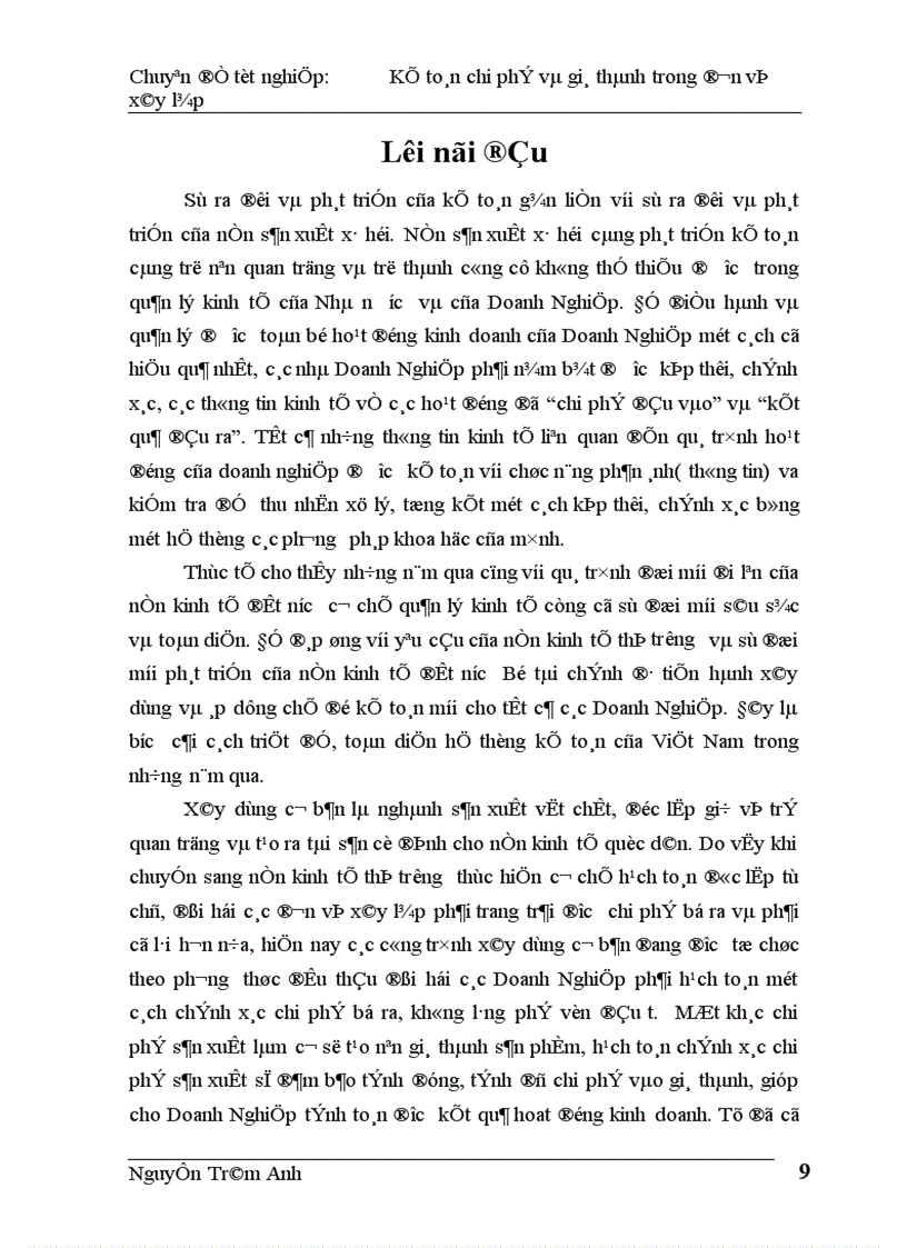 Kế toán tập hợp chi phí và tính giá thành xây lắp ở Công ty xây dựng và trang trí nội thất Bạch Đằng