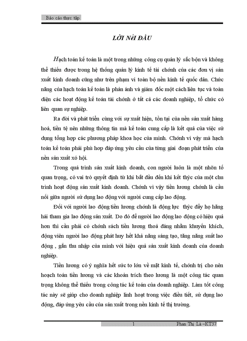 Hoạch toán tiền lương và các khoản trích theo lương