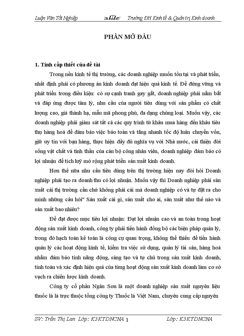 Thực trạng công tác kế toán tiêu thụ và xác định kết quả kinh doanh ở công ty cổ Ngân Sơn
