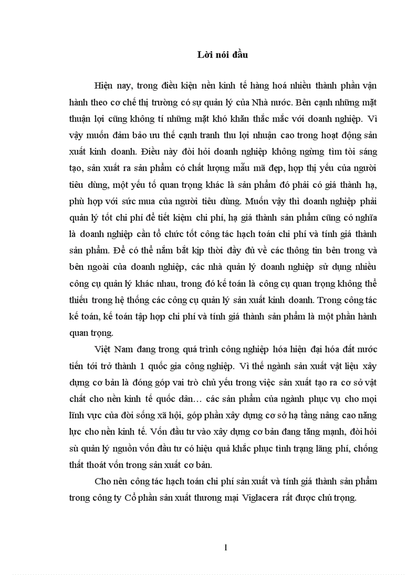 Hạch toán chi phí sản xuất và tính giá thành sản phẩm 1