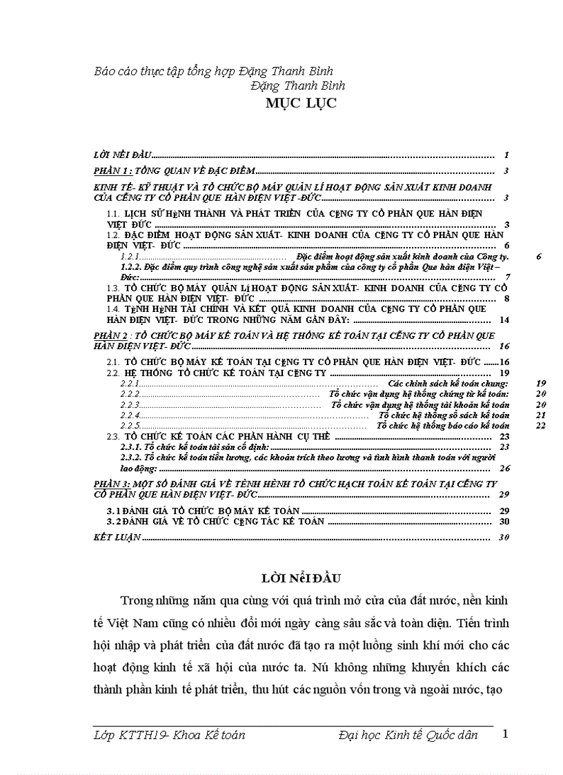 TỔ chức bộ máy kế toán và hệ thống kế toán tại công ty cổ phần que hàn điện việt đứcp