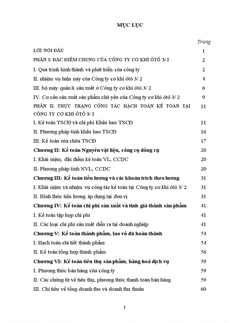 Thực trạng công tác hạch toán kế toán tại Công ty cơ khí ôtô 3 2