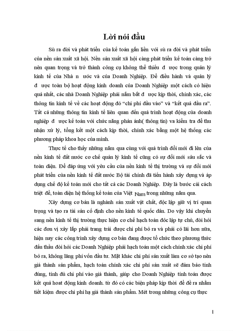 Kế toán tập hợp chi phí và tính giá thành xây lắp ở Công ty vật liệu và xây lắp Thương Mại