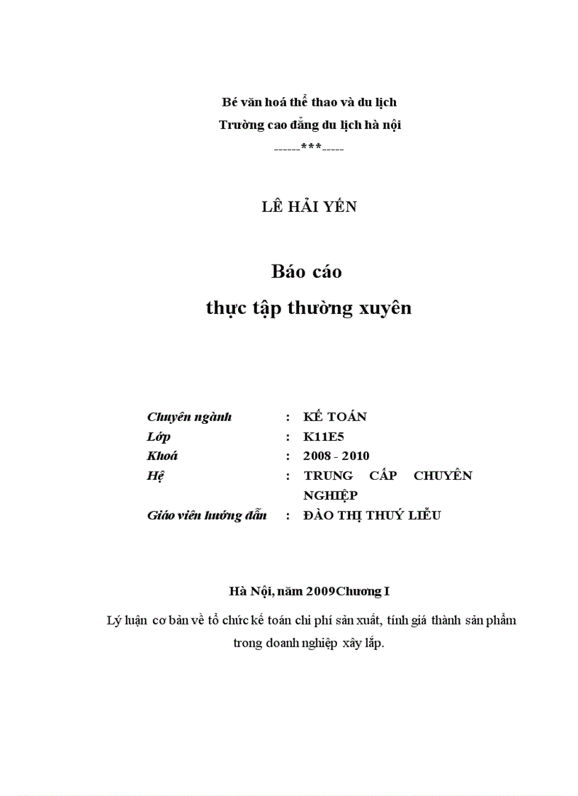 Thực trạng công tác kế toán chi phí sản xuất tính giá thành sản phẩm tại Trung tâm phát triển vì đô thị