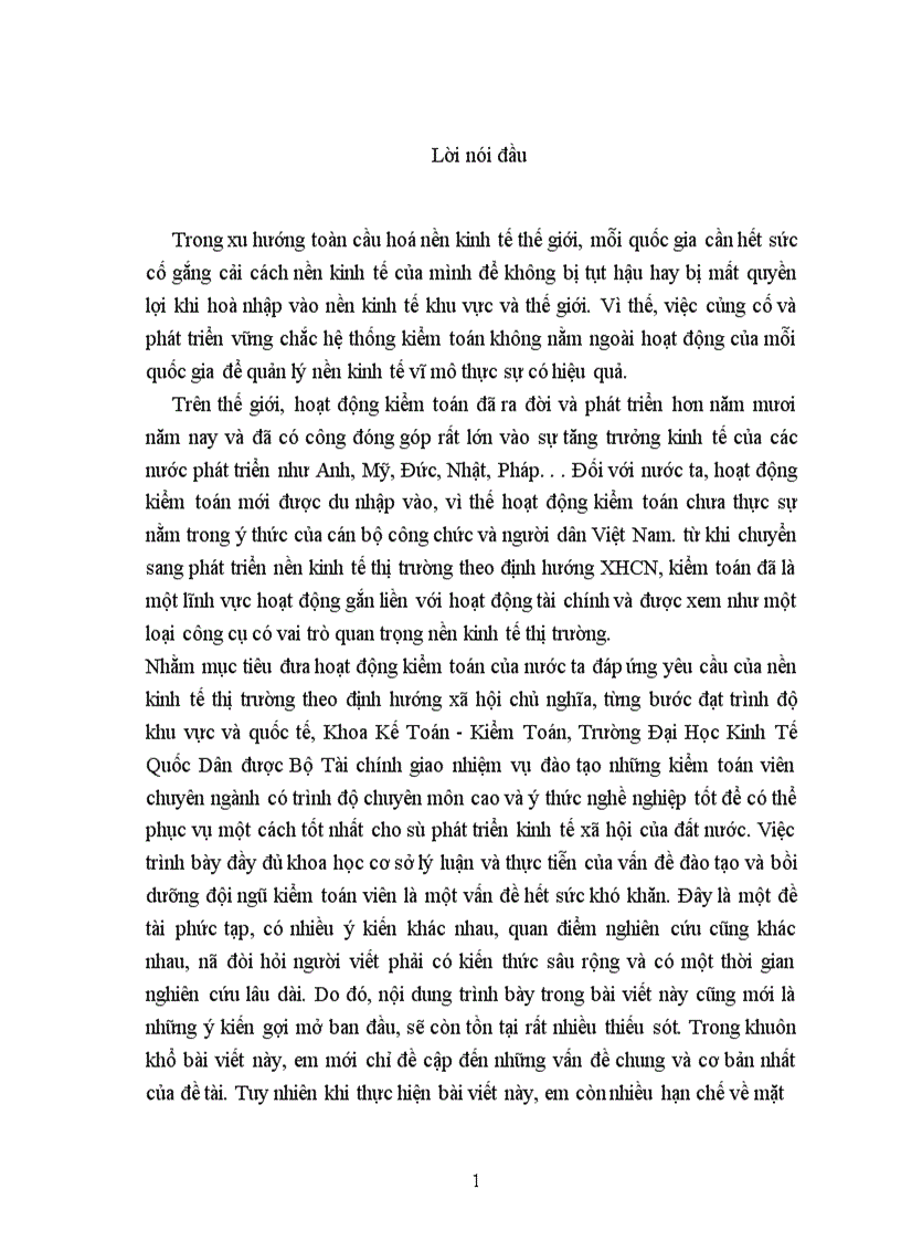 Một số phương hướng kiến nghị trong công tác đào tạo thi tuyển và cấp chứng chỉ kiểm toán viên ở Việt Nam 1