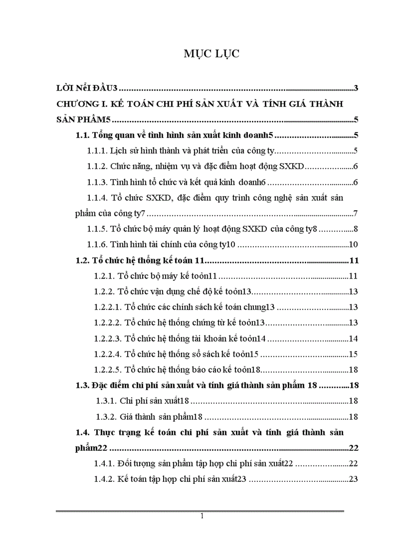 Kế toán tập hợp chi phí sản xuất và tính giá thành ở Công ty cổ phần in và phát triển thương mại Nhật Minh 1