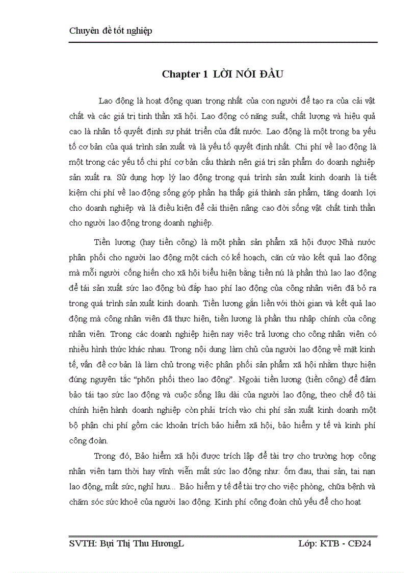 Hoàn thiện kế toán tiền lương và các khoản trích theo lương tại Công ty thương mại và ứng dụng MTA