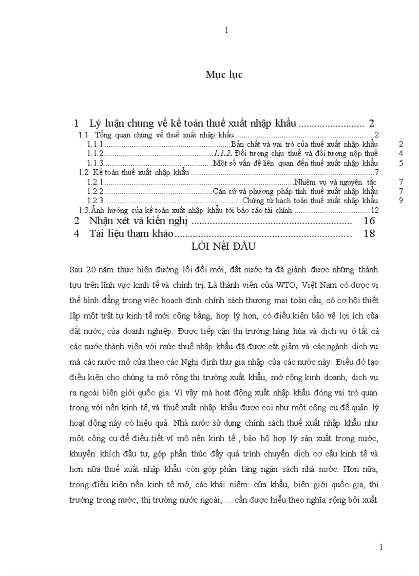 Kế toán thuế xuất nhập khẩu 1