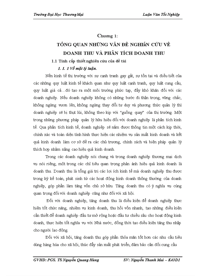 Phân tích doanh thu tại công ty c