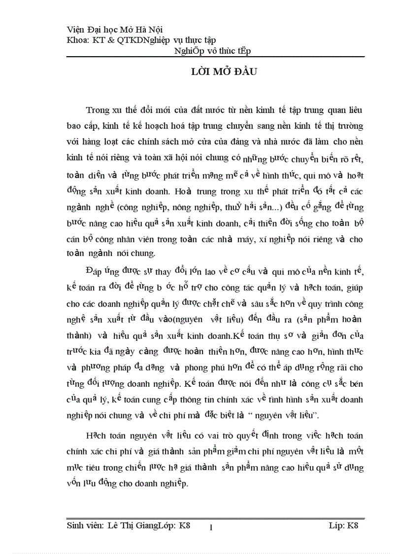 Kế toán nguyên vật liệu 1