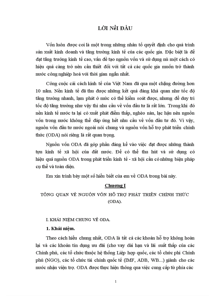 Một số giải pháp tăng cường thu hút và nâng cao hiệu quả sử dụng vốn ODA ở Việt Nam 1