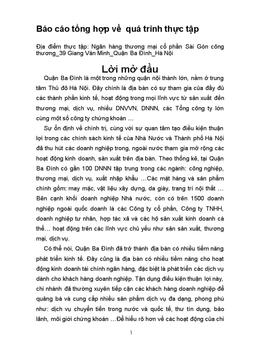 Thực trạng hoạt động đầu tư của cơ quan Ngân hàng thương mại cổ phần Sài Gòn công thương