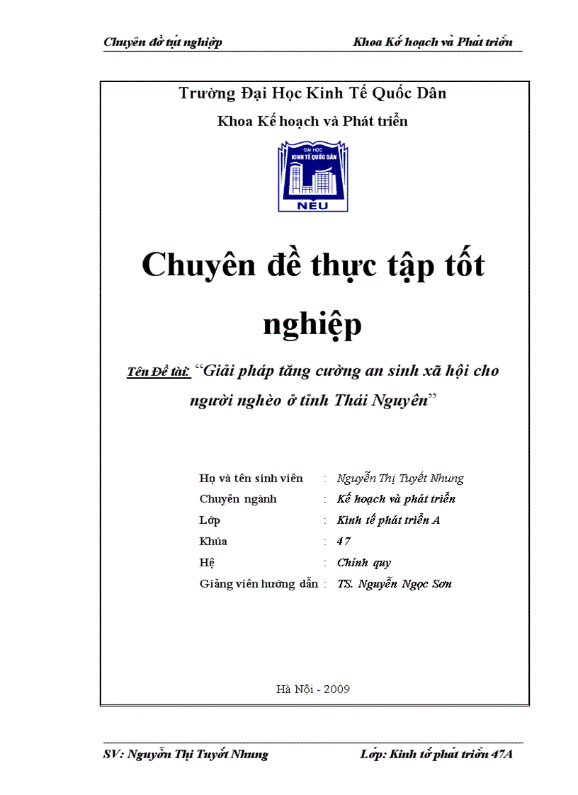 Giải pháp tăng cường an sinh xã hội cho người nghèo ở tỉnh Thái Nguyên