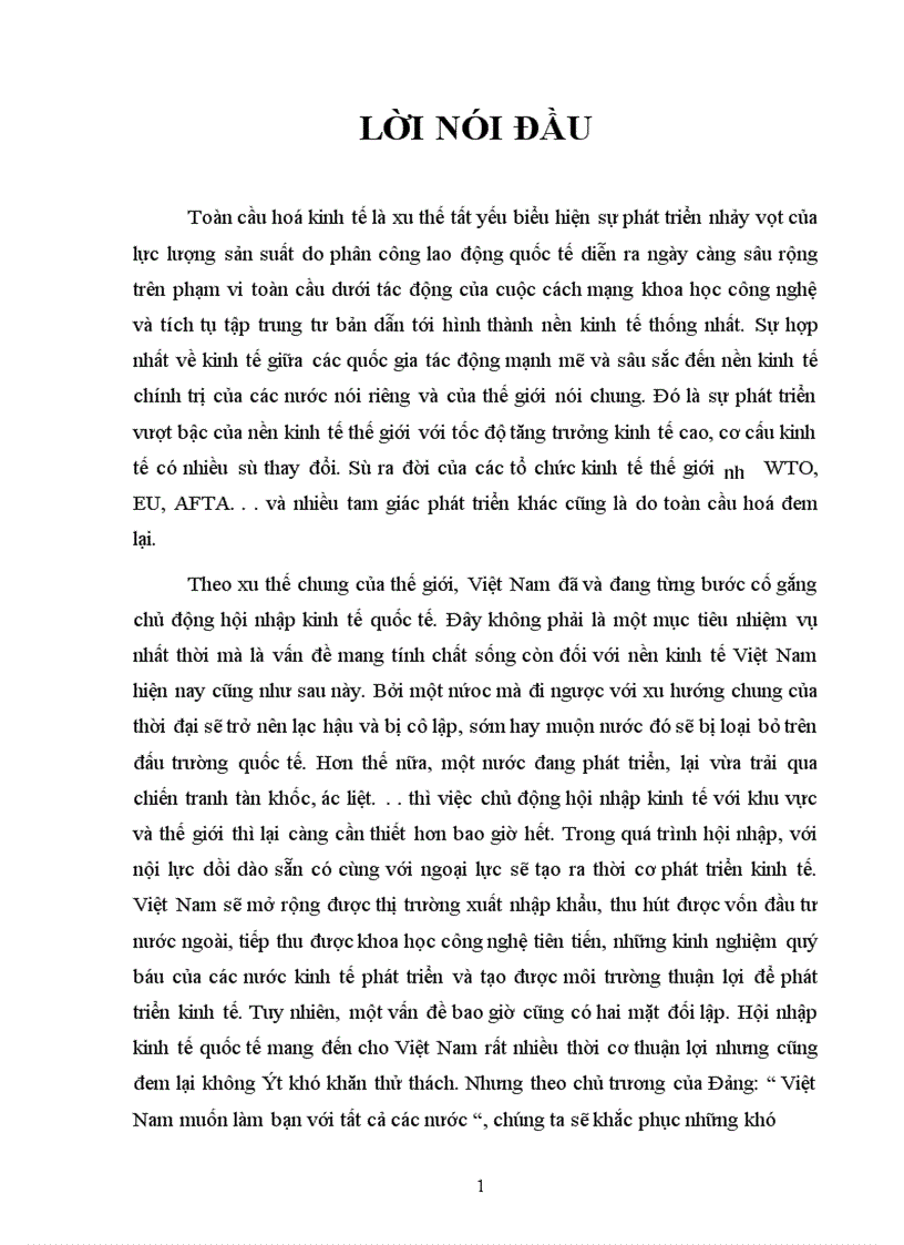 Hội nhập kinh tế quốc tế và những thách thức đối với Việt Nam 1