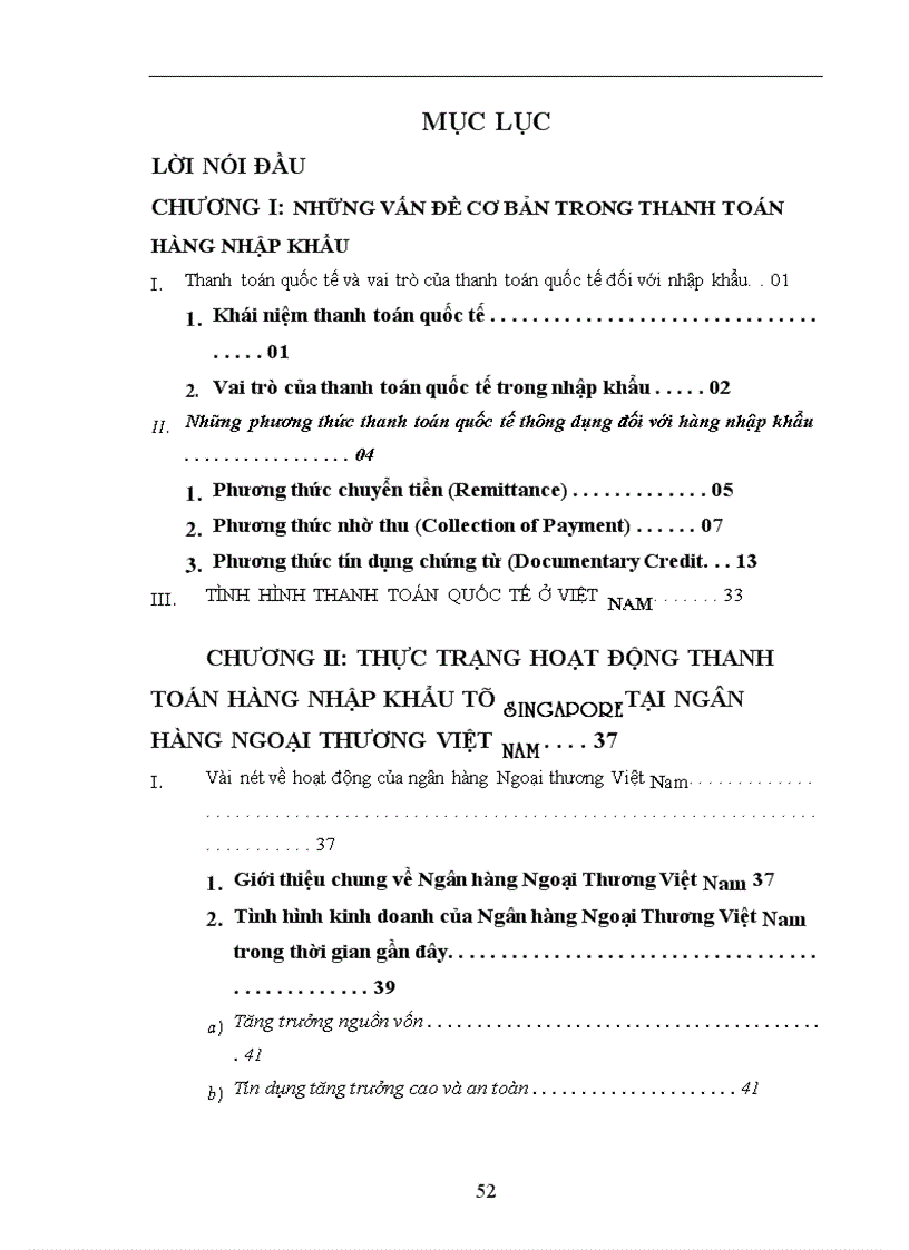 Những giải pháp nhằm nâng cao chất lượng thanh toán hàng nhập khẩu từ Singapore qua Ngân hàng Ngoại Thương Việt Nam