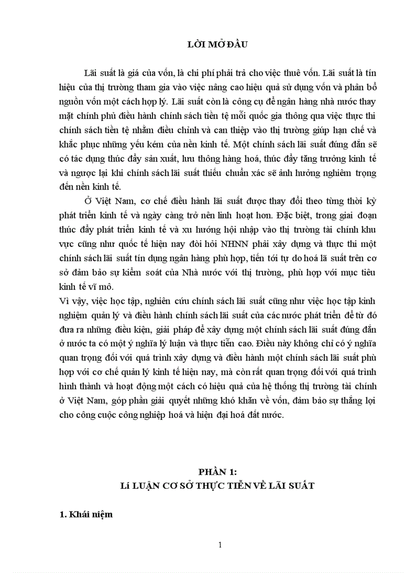 Thực trạng điều hành lãi suất ở Việt Nam