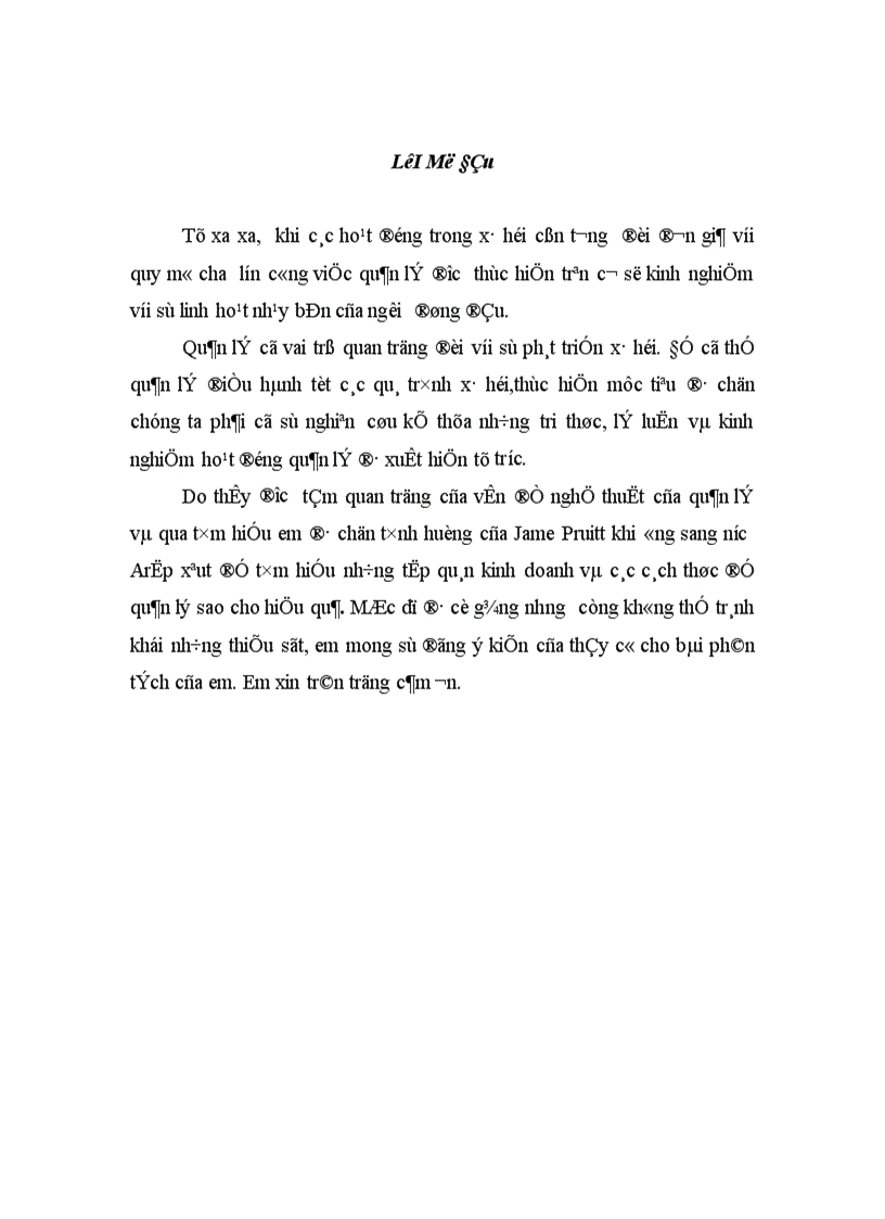 Nghệ thuật của quản lí của Jame Pruitt khi ông sang nước Arập xêut