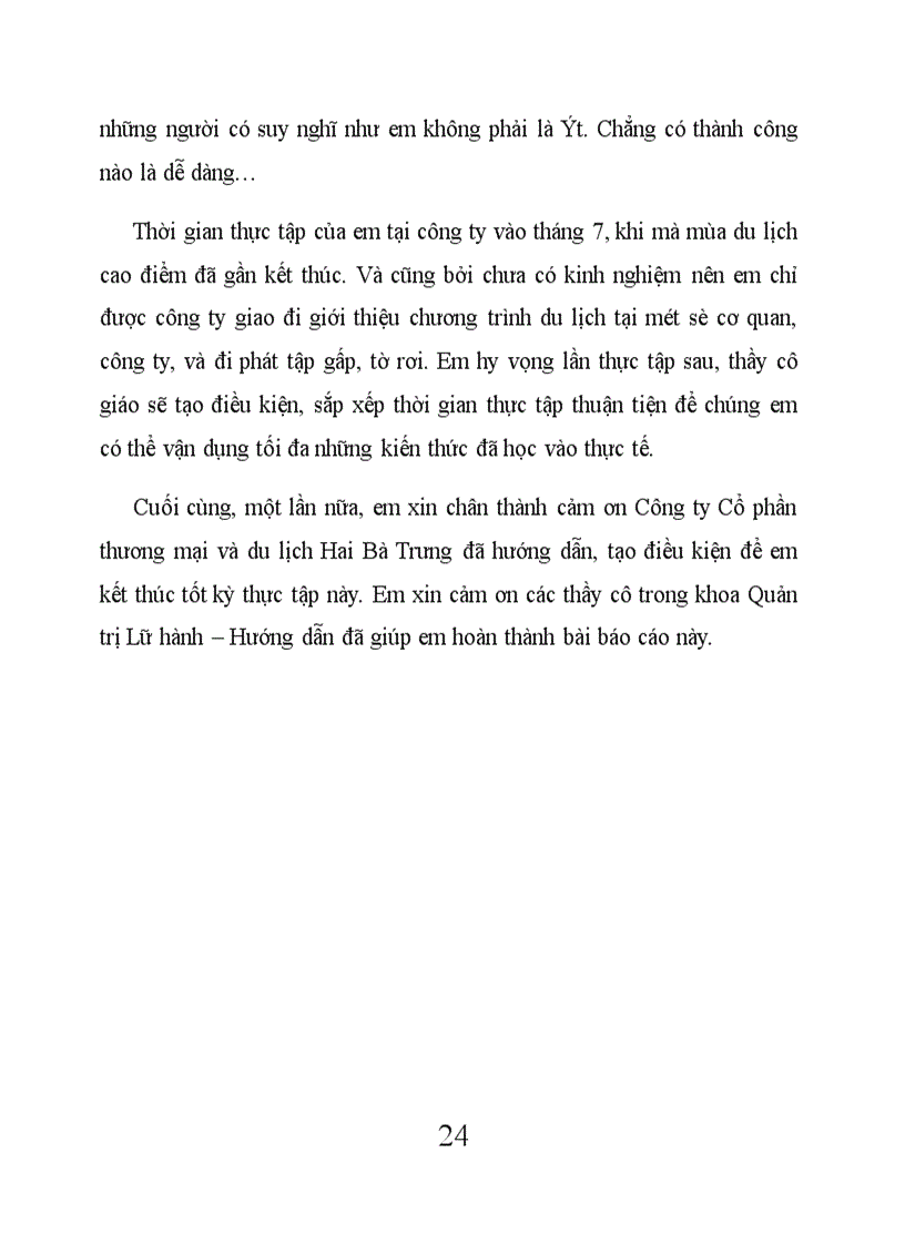 Công ty Cổ phần thương mại du lịch Hai Bà Trưng