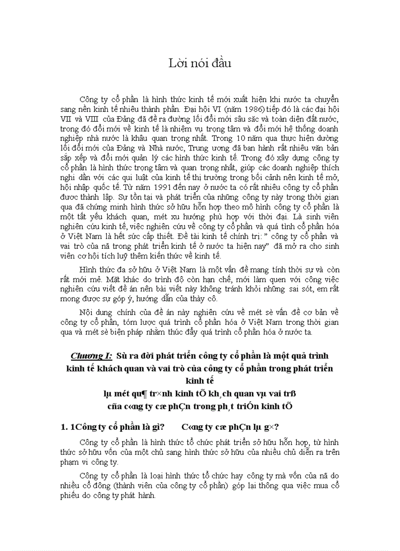 Một số giải pháp nhằm đẩy nhanh quá trình hình thành phát triển và nâng cao vai trò của công ty