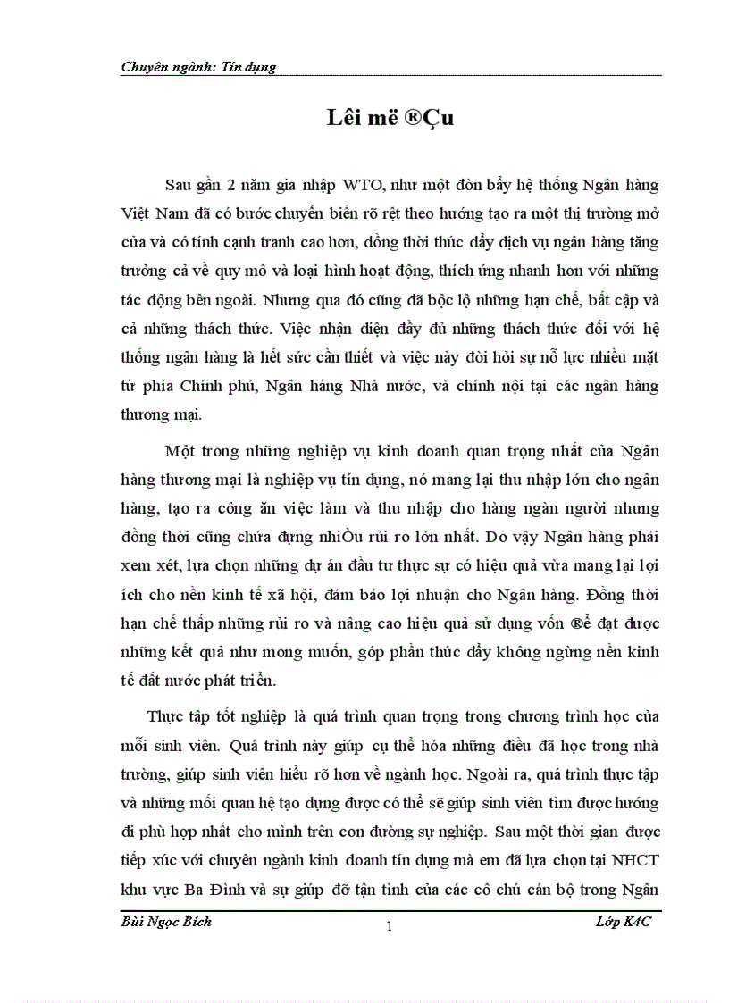 Khái quát vài nét cơ bản về NHCT khu vực Ba Đình