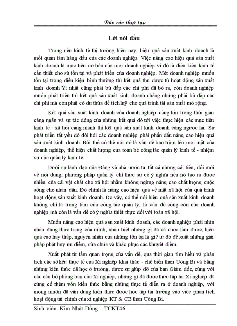 Phân tích quá trình nâng cao hiệu quả kinh doanhcủa xí nghiệp