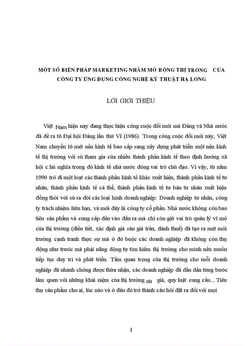 Báo cáo thực tập tại Công ty Hạ Long