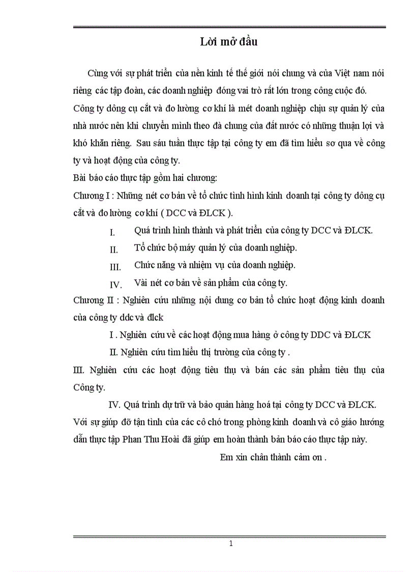 Báo cáo thực tập tại công ty DCC và ĐLCK