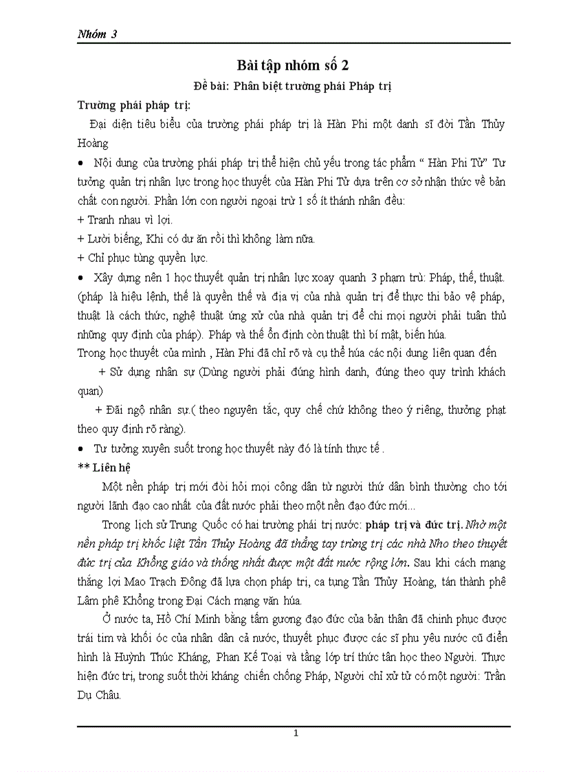 Phân biệt trường phái Pháp trị