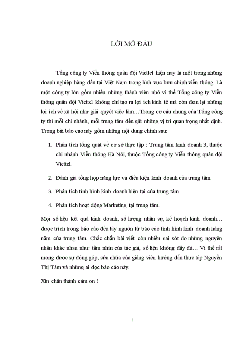 Thực trạng và xu hướng cạnh tranh trên thị trường viễn thông. Các giải pháp Marketing mix nhằm nâng cao năng lực cạnh tranh của Tổng công ty Viễn thông quân đội Viettel