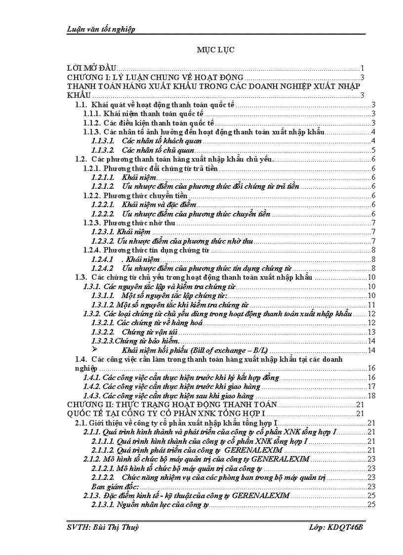 Hoạt động thanh toán quốc tế hàng xuất khẩu tại công ty cổ phần xuất nhập khẩu tổng hợp I