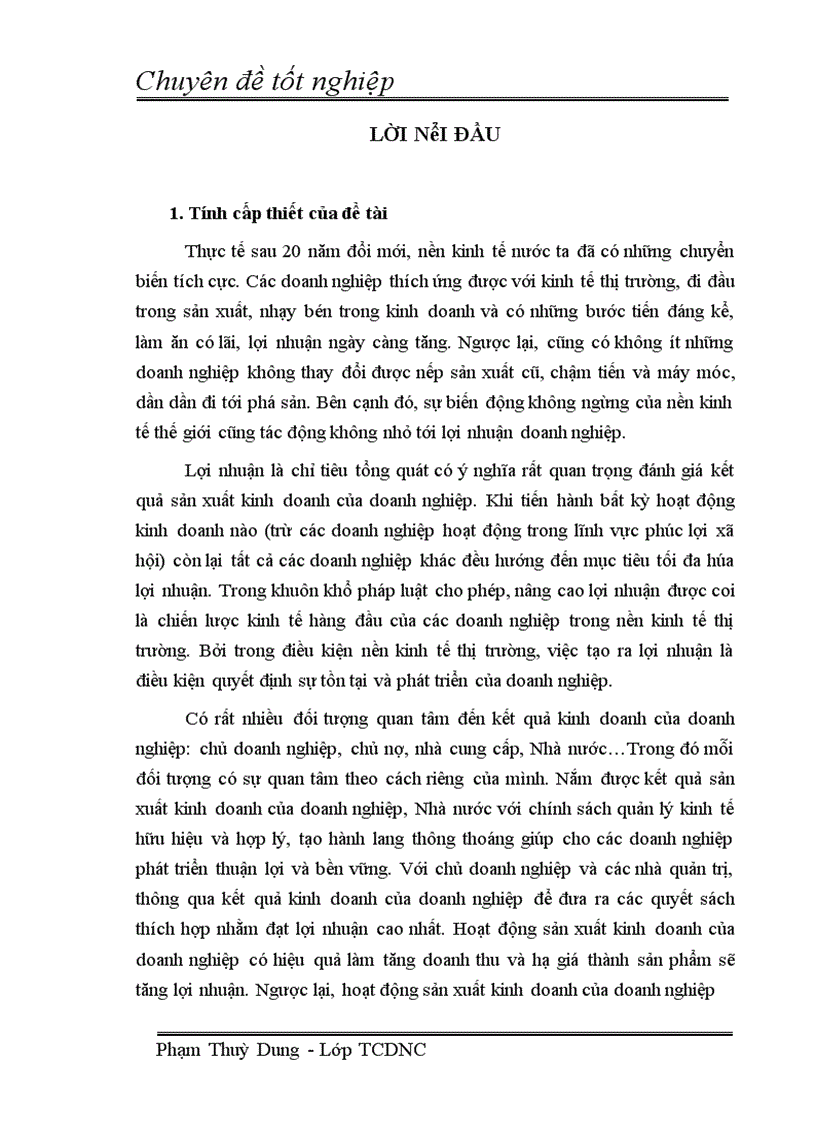 Giải pháp làm tăng lợi nhuận tại Công ty LDXD VIC