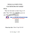 Phân tích tình hình tài chính Công ty Cổ phần Nhựa Thiếu niên Tiền Phong qua các năm 2006 2007 và 2008 1