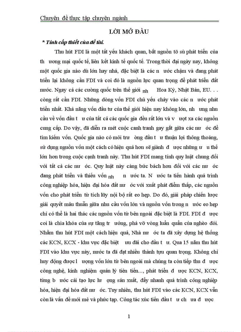 Thu hút FDI vào khu công nghiệp khu chế xuất ở Việt Nam