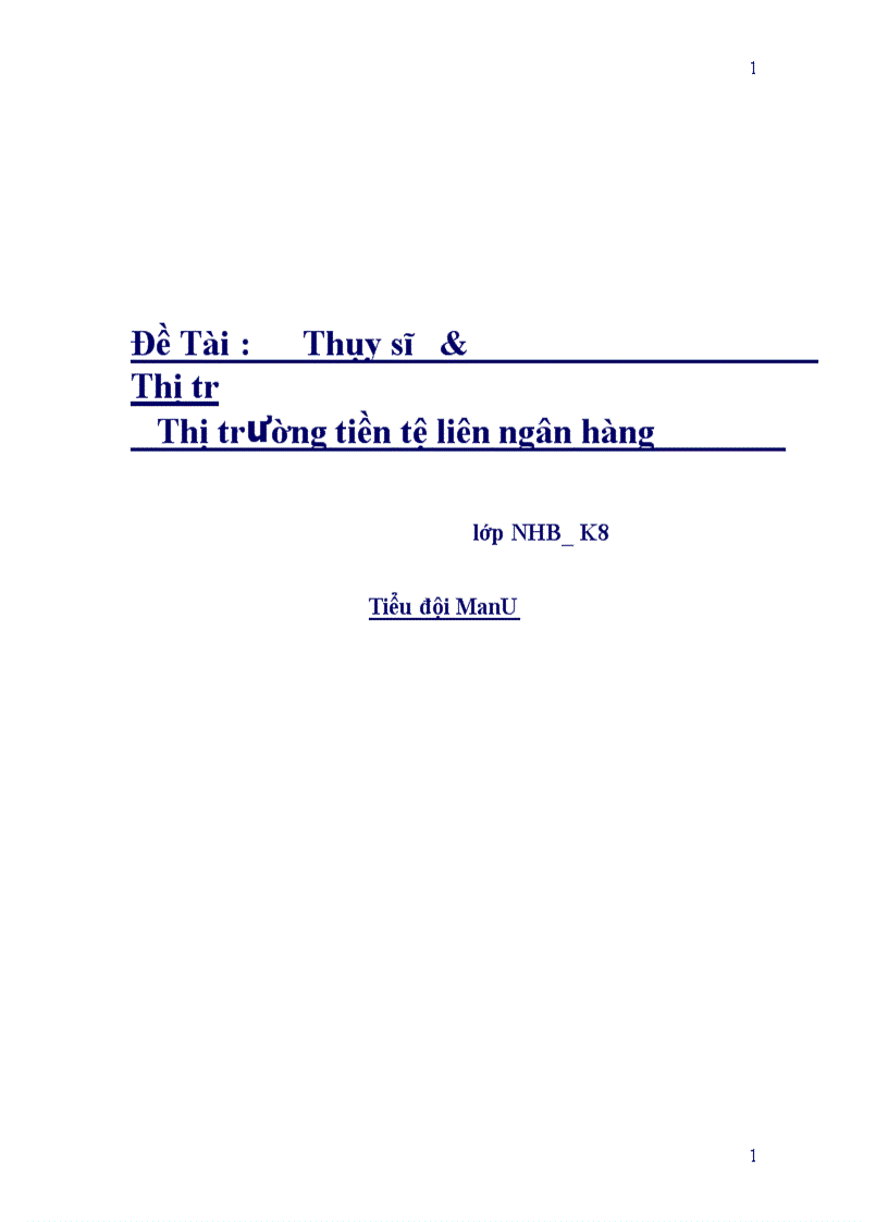 Thụy sĩ Thị trường tiền tệ liên ngân hàng