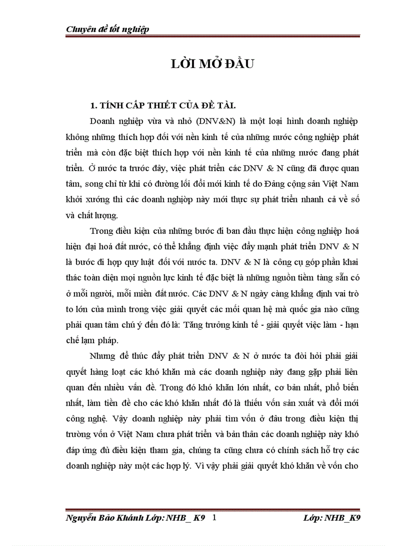 Giải pháp tín dụng cho DN vừa và nhỏ của Ngân hàng công thương Đống Đa 1