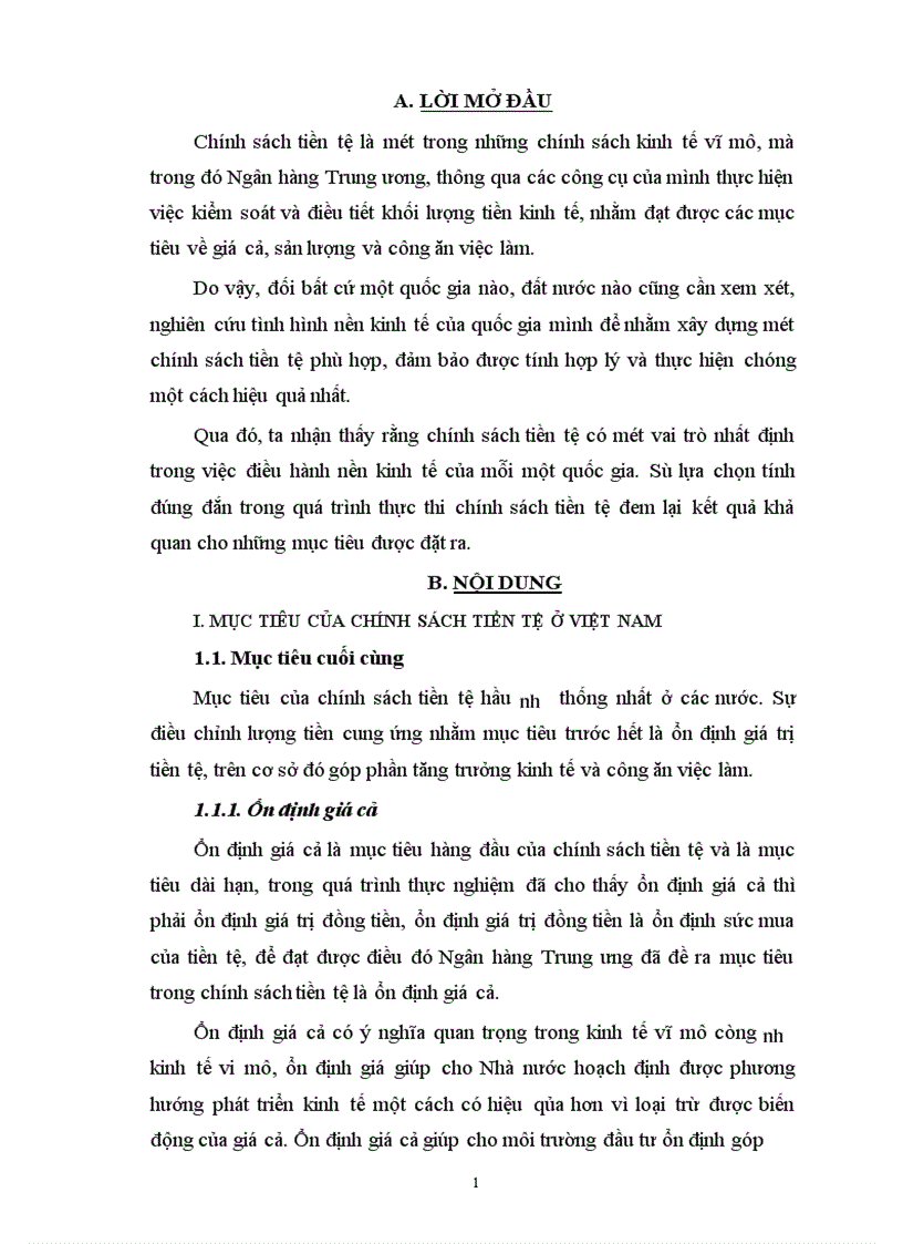 Quan điểm định hướng và các giải pháp thực thi CSTT