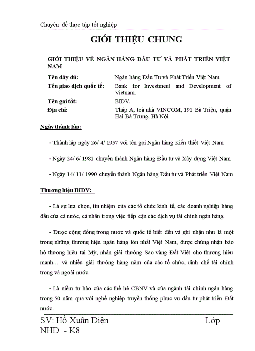 Giải pháp tín dụng phát triển các doanh nghiệp vừa và nhỏ tại ngân hàng Đầu Tư Phát Triển Tỉnh Dak Lak 1