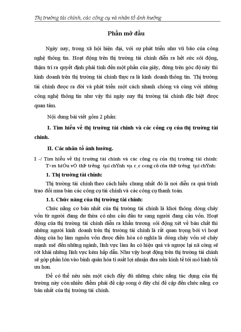 chức năng cơ bản nhất của thị trường tài chính