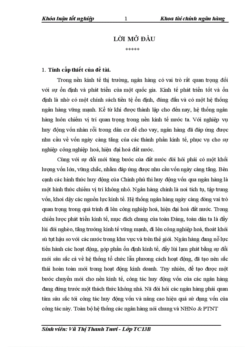 Giải pháp mở rộng hoạt động huy động vốn tại NHNo PTNT chi nhánh huyện Yên Mô